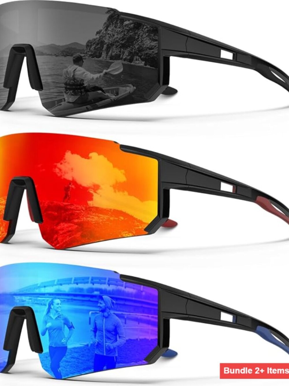 Polarized Sports Sunglasses UV Protection Running Cycling Unisex